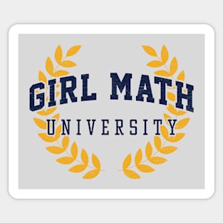 Girl Math University - Pop Culture Humor Sticker